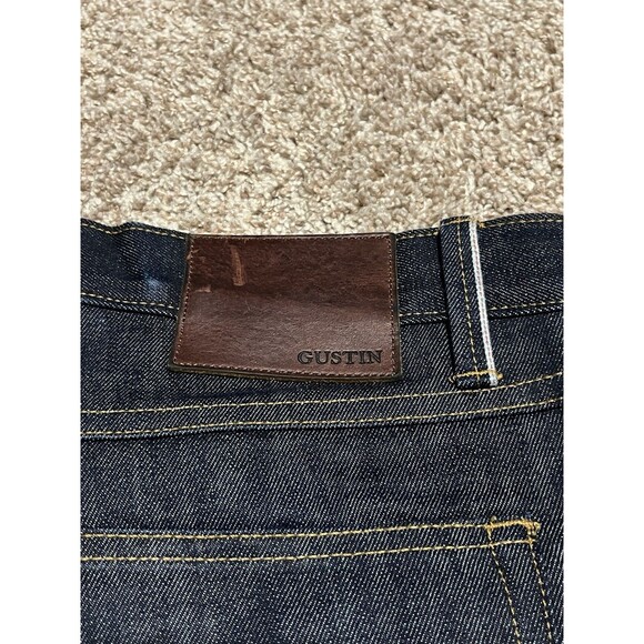 GUSTIN #68 THE 1968 Slim Fit Selvedge Raw Blue Denim Jeans 31x36 California EUC - Picture 3 of 15